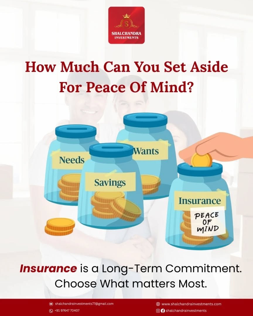 💭 Needs, Wants, Savings… but what about Peace of Mind?
Insurance isn’t just a financial product — it’s a long-term commitment to your future, your family, and your peace of mind.
Start securing what truly matters. 💼❤️

👉 Let us help you plan better.
📞 Call or DM us today.

#PeaceOfMind #InsurancePlanning #FinancialWellness #SmartChoices #LongTermSecurity #FamilyProtection #WealthAndHealth #InsuranceMatters #MoneyManagement #shalchandrainvestments #planfortomorrow #secureyourfuture #needsvswants #financialfreedomstartshere

[ insurance, peace of mind, financial planning, long-term investment, future security, money management, savings, needs vs wants, family protection, smart investments, financial wellness, insurance awareness, Shalchandra Investments ]